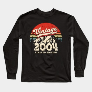 Vintage 2004 20th Birthday Gift Retro Distressed Long Sleeve T-Shirt